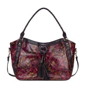 Patricia Nash Ellington Crossbody Purse Leather Convertible Shoulder Bag Boho